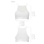Спортивний топ з прозорою вставкою Passion PS006 TOP S, white - Зображення 5