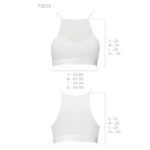 Спортивний топ з прозорою вставкою Passion PS006 TOP XL, white - Зображення 5