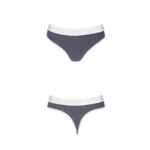 Спортивні трусики-стрінги Passion PS007 PANTIES S, dark grey - Зображення 4