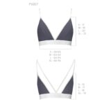 Спортивний топ з подвійними бретелями Passion PS007 TOP L, dark grey - Зображення 5