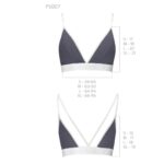 Спортивний топ з подвійними бретелями Passion PS007 TOP M, dark grey - Зображення 5
