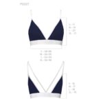 Спортивний топ з подвійними бретелями Passion PS007 TOP XL, navy blue - Зображення 6