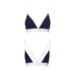 Спортивний топ з подвійними бретелями Passion PS007 TOP XL, navy blue - Зображення 5