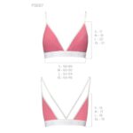 Спортивний топ з подвійними бретелями Passion PS007 TOP S, pink - Зображення 5