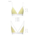 Спортивний топ з подвійними бретелями Passion PS007 TOP L, yellow - Зображення 5
