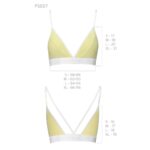 Спортивний топ з подвійними бретелями Passion PS007 TOP XL, yellow - Зображення 5