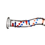 Скляний дилдо з вигинами і малюнком Gildo Glass Dildo No. 3 - Зображення 3