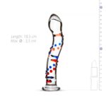 Скляний дилдо з вигинами і малюнком Gildo Glass Dildo No. 3 - Зображення 5