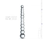 Скляний дилдо у вигляді намистин Gildo Glass Dildo No. 20 - Зображення 4