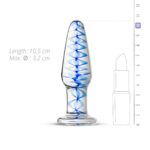 Скляна анальна пробка з внутрішньою спіраллю Gildo Glass Buttplug No. 23 - Зображення 3