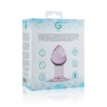 Рожева анальна пробка зі скла Gildo Pink Glass Buttplug - Зображення 5