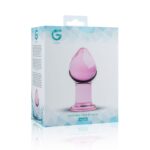 Рожева анальна пробка зі скла Gildo Pink Glass Buttplug - Зображення 4