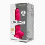 Фалоімітатор SilexD Vetus Pink (MODEL 1 size 8in), двошаровий, силікон + Silexpan, діаметр 4,2см - Зображення 3
