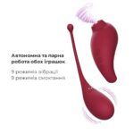 Смарт іграшка Adrien Lastic Inspiration: віброяйце і вакуумний стимулятор з керуванням зі смартфону - Зображення 4
