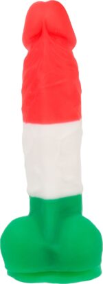Кольоровий фалоімітатор ADDICTION - LEONARDO - 7 "- 3 COLOURS, 17,8 см, силікон, вібропуля в подарун - Зображення 8