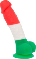 Кольоровий фалоімітатор ADDICTION - LEONARDO - 7 "- 3 COLOURS, 17,8 см, силікон, вібропуля в подарун - Зображення 9