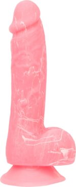 Фалоімітатор, що світиться у темряві, ADDICTION - BRANDON - 7.5 "- PINK G.I.D. / W PB, 19 см, силіко - Зображення 8