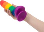 Райдужний фалоімітатор ADDICTION - JUSTIN - 8 "- RAINBOW, 20,3 см, силікон, вібропуля в подарунок - Зображення 5