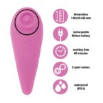 Пульсатор для клітора плюс вібратор FeelzToys - FemmeGasm Tapping & Tickling Vibrator Pink - Зображення 3
