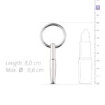Порожнинний уретральний стимулятор Sinner Gear Unbendable – Hollow Penis Plug, довжина 4см, діам.8мм - Зображення 4