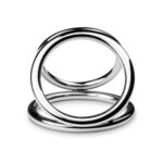 Потрійне ерекційне кільце Sinner Gear Unbendable – Triad Chamber Metal Cock and Ball Ring – Large - Зображення 3