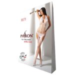 Бодістокінг з імітацією панчох Passion BS079 white - Зображення 5