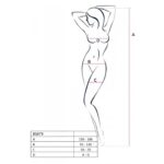 Бодістокінг з імітацією панчох Passion BS079 white - Зображення 4