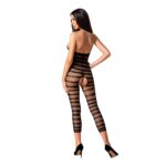 Сітчастий бодістокінг з відкритим животом Passion BS081 black - Зображення 4