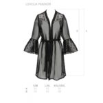 Повітряний пеньюар Passion LOVELIA PEIGNOIR S/M, black - Зображення 7