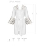Повітряний пеньюар Passion LOVELIA PEIGNOIR S/M, white - Зображення 6