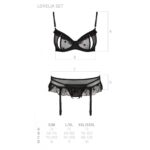 Сексуальний комплект з поясом для панчіх Passion LOVELIA SET XXL/XXXL, black - Зображення 7