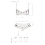 Сексуальний комплект з поясом для панчіх Passion LOVELIA SET L/XL, white - Зображення 7