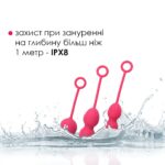 Набір вагінальних кульок зі зміщеним центром ваги Svakom Nova Plum Red - Зображення 4