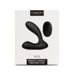 Масажер простати та вібратор точки G з пультом ДК Svakom Vick Black - Зображення 7