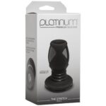 Анальний тунель Doc Johnson Platinum Premium Silicone — The Stretch — Small — Black - Зображення 2