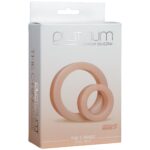 Набір ерекційних кілець Doc Johnson Platinum Premium Silicone — The C-Rings — White - Зображення 2