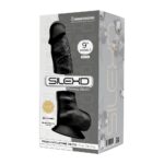 Фалоімітатор SilexD Tomas Black (MODEL 1 size 9in), двошаровий, силікон + Silexpan, діаметр 4,9см - Зображення 3