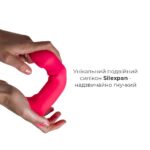 Двошаровий ділдо з вібрацією Adrien Lastic Hitsens 2 Pink, відмінно для страпона, макс діаметр 4 см, - Зображення 3