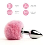 Анальна пробка FeelzToys - Bunny Tails Butt Plug Pink - Зображення 2