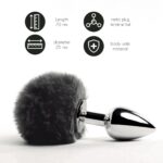 Анальна пробка FeelzToys - Bunny Tails Butt Plug Black - Зображення 2