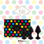 Набір силіконових анальних пробок FeelzToys - Bibi Butt Plug Set 3 pcs Black - Зображення 4