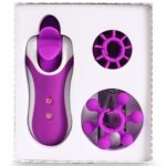 Стимулятор з імітацією оральних пестощів FeelzToys - Clitella Oral Clitoral Stimulator Purple - Зображення 5