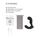 Смарт-масажер простати з пульсацією на кінчику головки Svakom Iker Black - Зображення 7