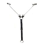 Затискачі для сосків з фіксацією на пенісі Art of Sex – Nipple Clamps for Men, екошкіра - Зображення 2