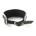 Ошейник из натуральной кожи со стразами и кольцом Art of Sex -  Collar Ring - Зображення 4