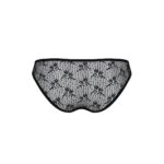 Трусики-сліпи з мереживною сіточкою Passion DINA THONG S/M, black - Зображення 6