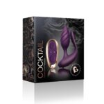 Анально-вагінальний вібратор для пар Rocks Off Cocktail Purple, пульт ДК - Зображення 6