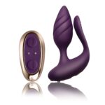 Анально-вагінальний вібратор для пар Rocks Off Cocktail Purple, пульт ДК - Зображення 2