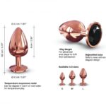 Металева анальна пробка із прикрасою у вигляді кристалу Dorcel - Diamond Plug L - Зображення 3