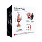 Металева анальна пробка із прикрасою у вигляді кристалу Dorcel - Diamond Plug L - Зображення 6